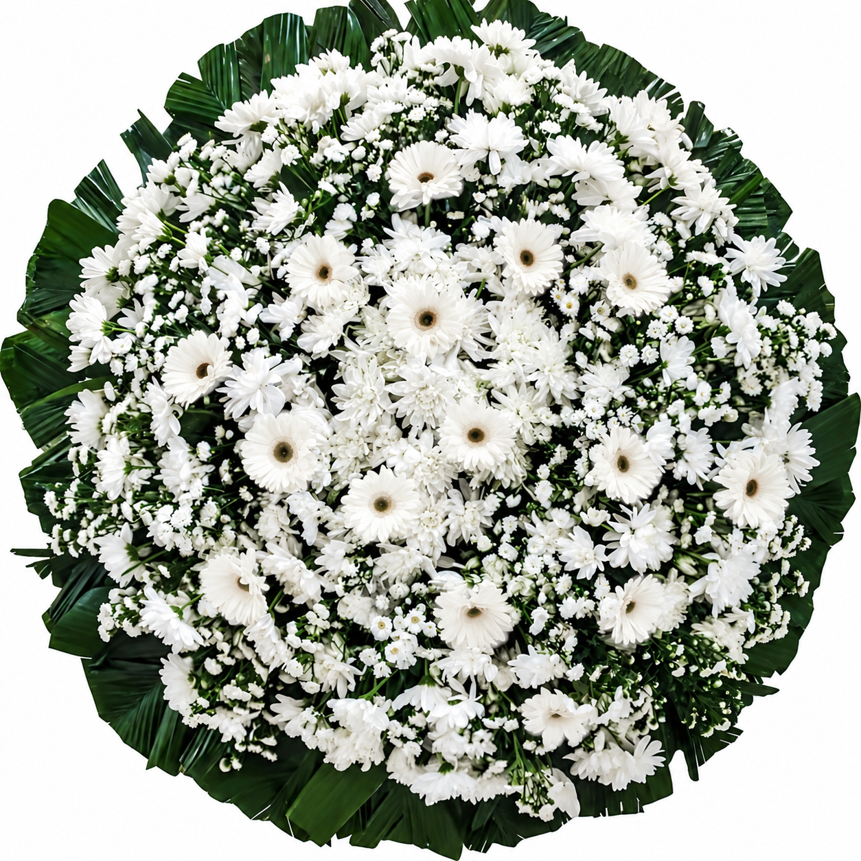 Coroa de Flores Tradicional branca